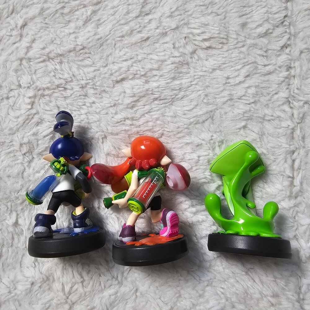 Nintendo Amiibo Splatoon 3 Pack Squid Girl Boy Loose - Picture 2 of 5